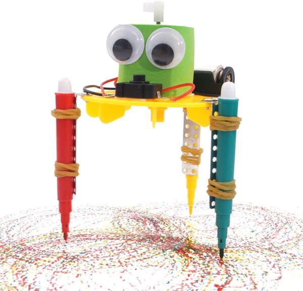 DIY Søt Doodle Tegne Robot Vitenskap Eksperiment Skolebarn Utdanning