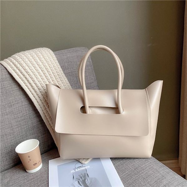 Handväskor Crossbody Väskor för Kvinnor Dam Stor Kapacitet Tote Väska Enkelt PU Läder Dam Axelväskor，Khaki，42*25*12cm