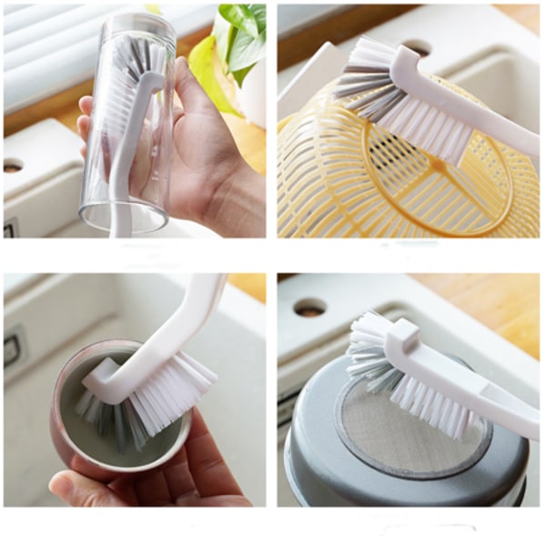 3 st diskborste, flaskborste, diskborste och golvskrubb - ergonomisk köksskrubb