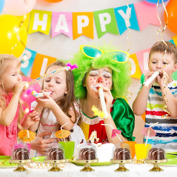 12 Stk. Mini Kageopsats, Mini Cupcake Opsatser med Kuplåg, Mini Displays i Plast, til Chokolade, Ost, Kokosmakroner, Romkugler