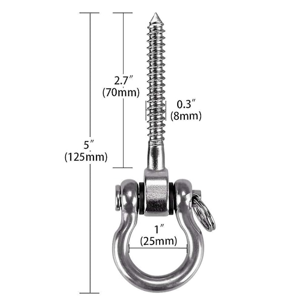 Hængekøjestol Hængende Kit Swing Loftmontering, Heavy Duty Swing Hanger Hoo