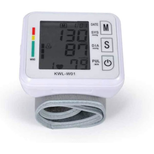 Blodtryksmonitor til overarm - Pulsmåling, LCD