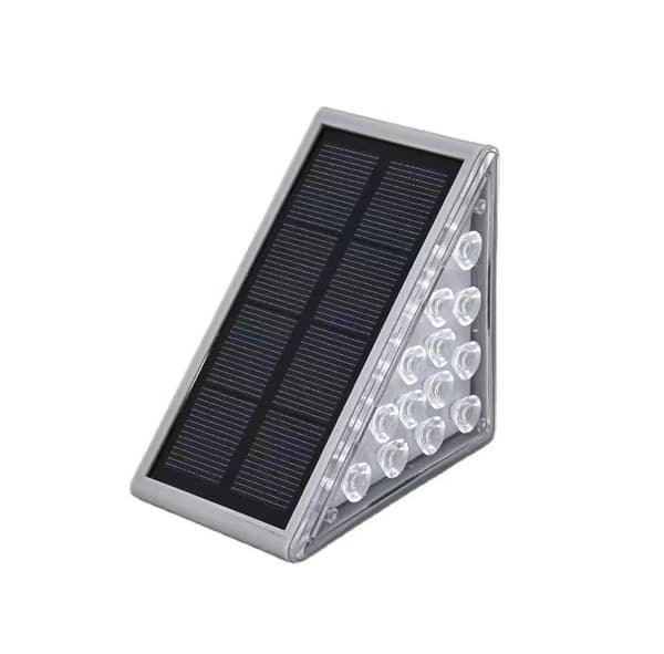 Lightess Solar Trappelys Utendørs LED Dekktrinnbelysning Rustfritt Stål