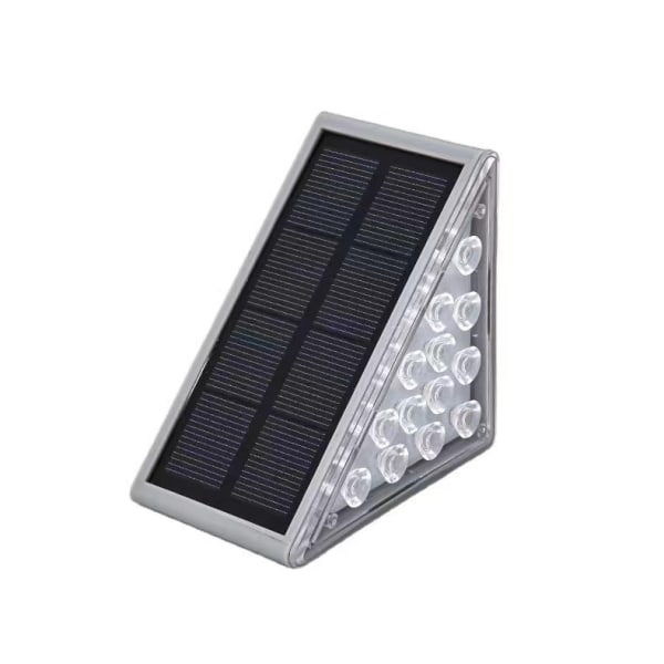 Lightess Solcells Trappstegsbelysning Utomhus LED Däck Stegljus Rostfritt