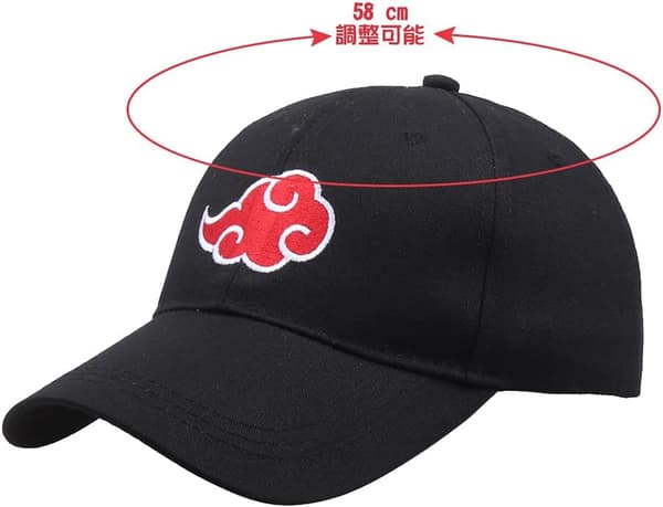 Cap Halskæde Uchiha Itachi Akatsuki Kostume Sort Mænd Kvinder Hat K