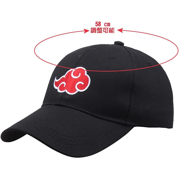 Keps Halsband Uchiha Itachi Akatsuki Kostym Svart Herr Dam Hatt K