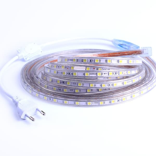 LED-strimmelbelysning, EU-stik 220V 8m Ambient Light Strip Fleksibilitet