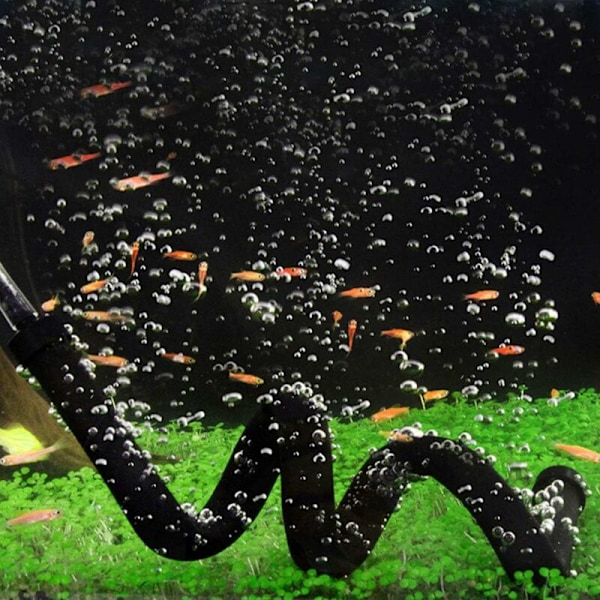 Akvarium luftbubblor bar plast hopfällbar vägg luftdiffusor fisk T