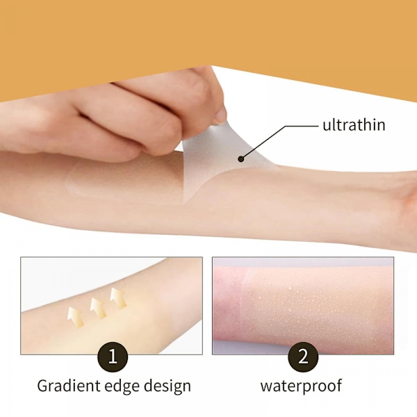 6x Tatuering Cover Up Sticker Andningsbar Hud Döljande Tejp För Kroppstatueringar