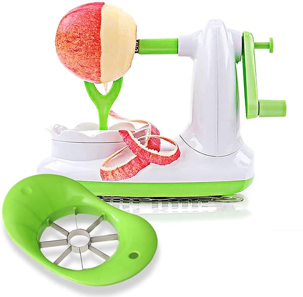Eplepeeler Eplekutter Peeler Rustfritt stål Blad Eplekutter