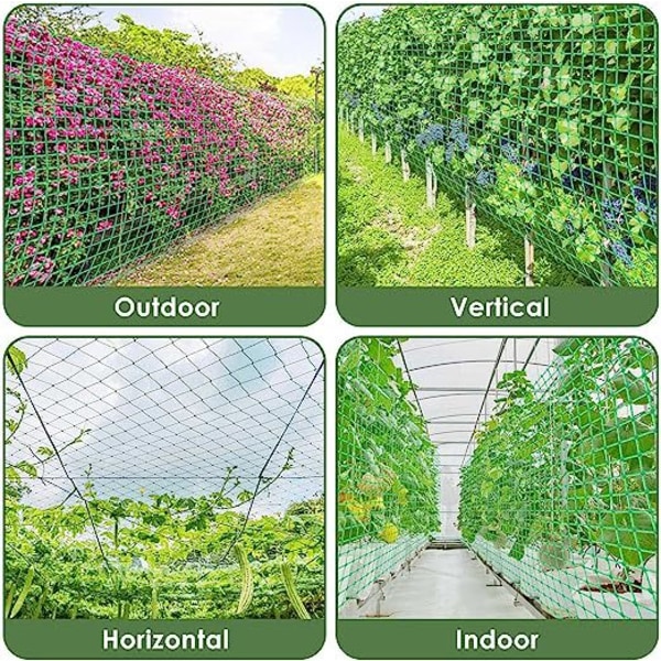 Rækkenet 1,8x5 m Grøn, Net til klatreplanter, I køkkenhaven