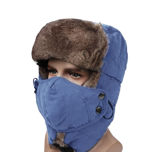 Hatt Varm vinterhatt jakthatt med mask och öronmuff