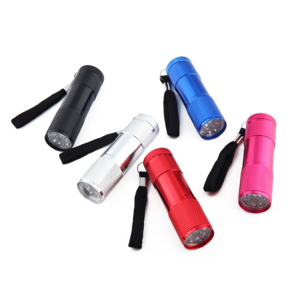 Mini LED Torch Light, Aluminum Kids Small Flashlight with 12 AAA