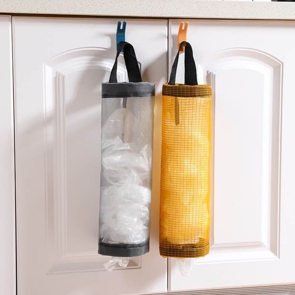 Hemmatpåsehållare för väggmontering, plastpåshållare, dispenser H