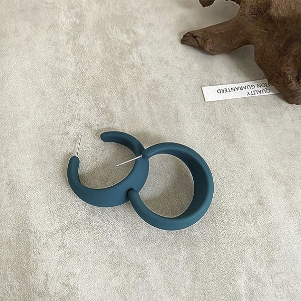 Øreringe Hoop Akryl C Form Åben Hoop Klassisk Mode Friske Hoop Øreringe Pos