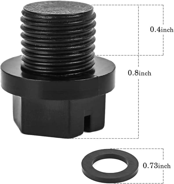 4 stk. afløbspropper med O-ringe pumpeprop til poolfiltre SPX1700FG erstatning
