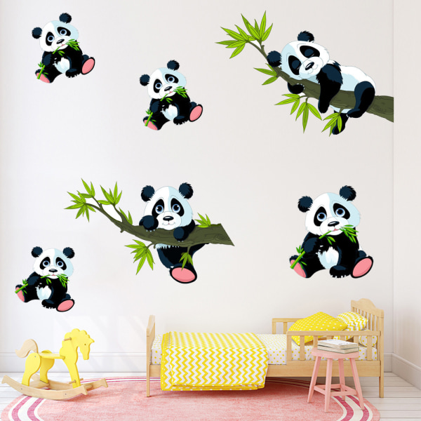 1st Väggklistermärken Panda Branch Dekorativt klistermärke Djur Wall De