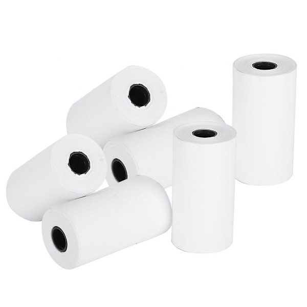 Termisk kvitteringspapir 57x30mm 6 ruller for liten skriver Profesjonelt utskriftstilbehør