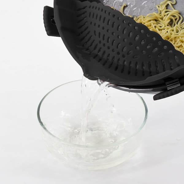Universal Clip On Colander Silikone Clip Si til Gryder Og Pander
