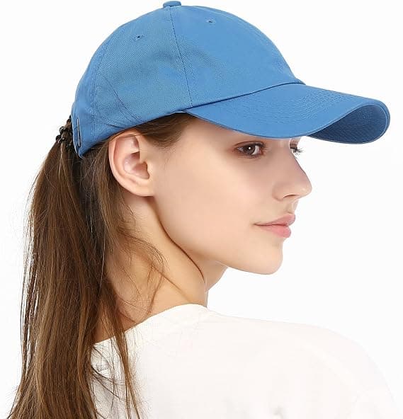 Unisex Vasket Farvet Bomuld Justerbar Solid Baseball Cap