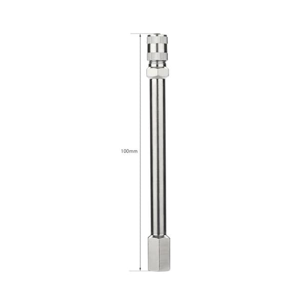4 stk. Dækventilforlænger Auto Dækventilforlænger Adapter Ventilforlænger Kobberventiladapter Bilventilforlænger til Bil/Lastbilventiler, 100 mm