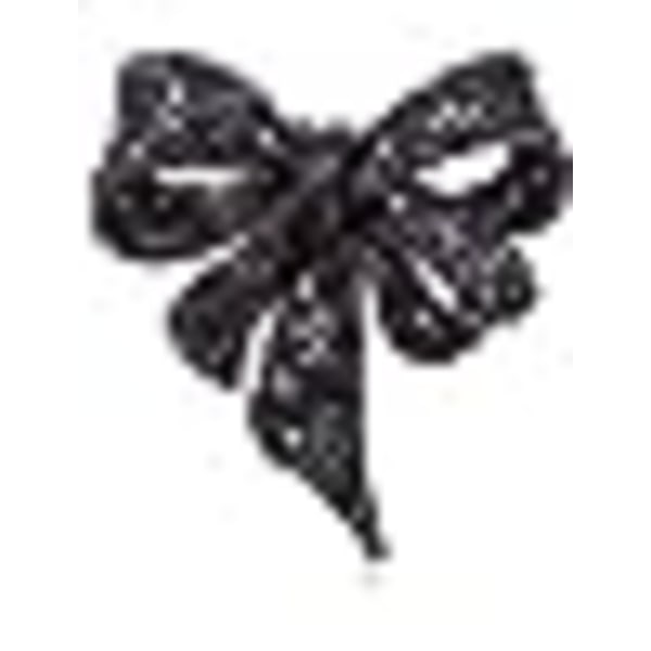 Mustan väriset tekojalokivet rintakorut naisille, iso keularintaneula Vintage J