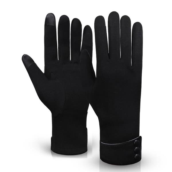 Kvinder Vinter Touch Screen Fuld Finger Plys Liner Knapper Udendørs