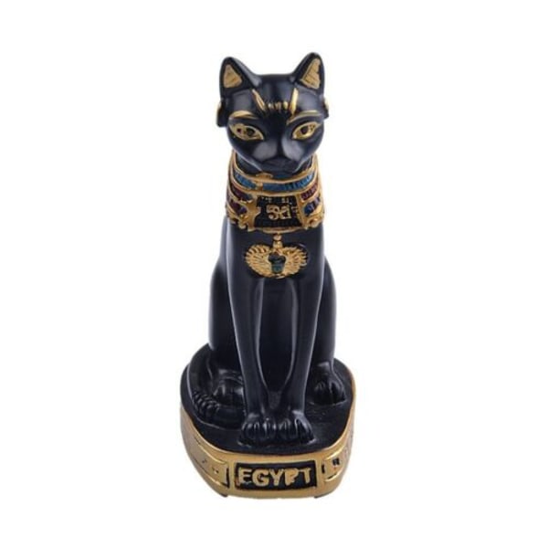1st liten Vintage Cat Goddess Staty Heminredning egyptisk katt