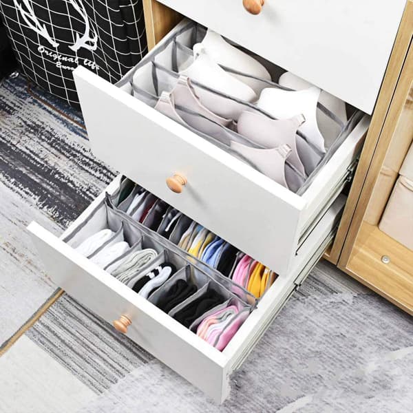 Underwear Storage Box Foldable Closet Space Saving Drawer Organiz