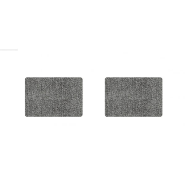 Tvättbara Plastunderlägg: Dubbelsidiga Bordsunderlägg, Set med 6 Underlägg (Mörkgrå), Värmebeständiga och Halkfria 43x30cm
