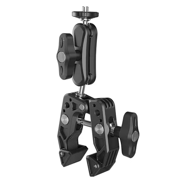 Super Clamp -kamerakiinnike 1/4 ja 3/8 tuuman kierteillä, Mini Magic Arm Super Clampilla, 360° pallopäävarsi DLSR-kameralle, Gopro, Action Cam, Mon