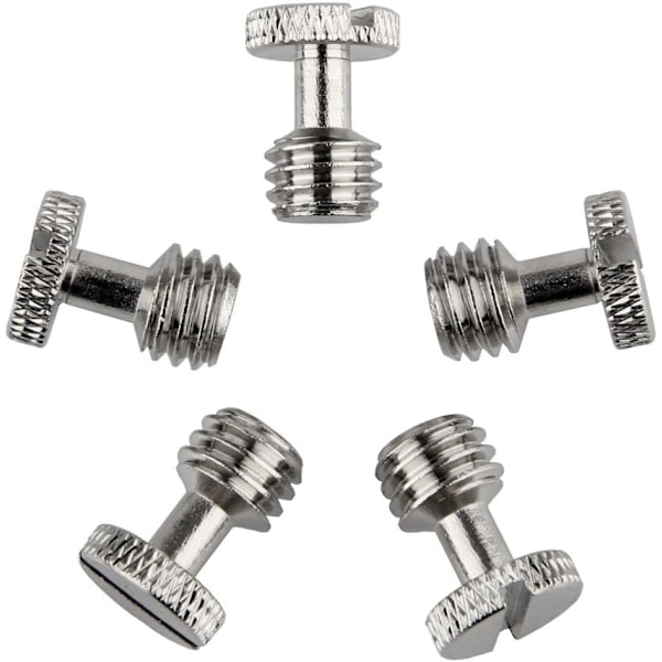 3/8\" Kamera Snabbkopplingsskruv Stativskruv Adapter Anslut Kamera Rig Tillbehör - 5st