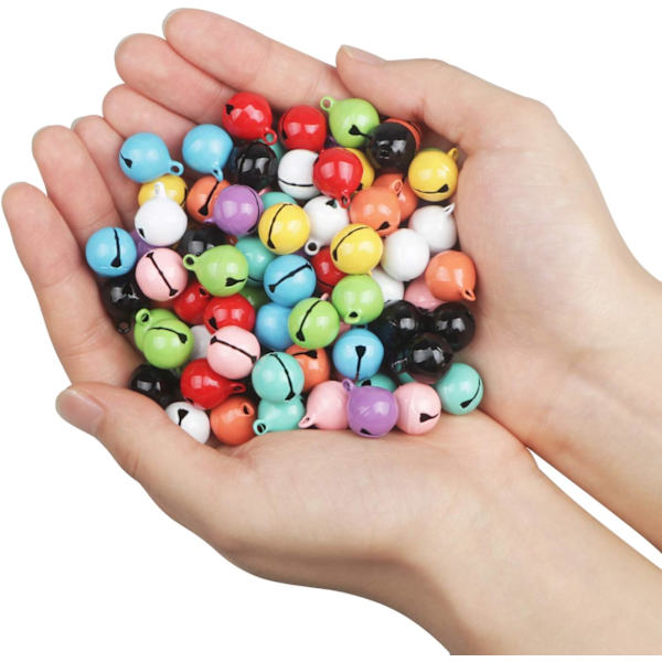 Jingle Bells -väriset Jingle Bells -kellot Pienille Koirien Jingle Bells -kelloille Vauvan Rattelille Jingle Bells -kelloille Joulukoristeisiin DIY-Korujen Valmistukseen 50kpl 18mm