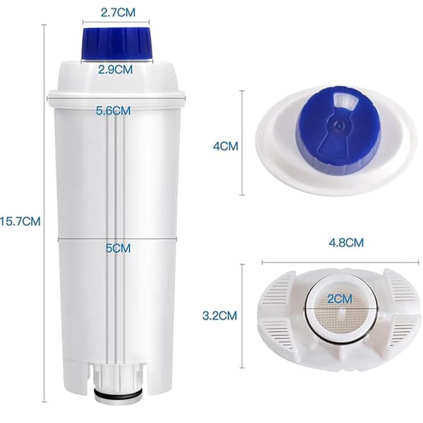 5 stk. kaffemaskine udskiftningsvandfilter til Delonghi Dls
