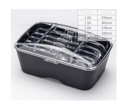 Forstørrelsesglas med 2 LED-lys, frontbelyst forstørrelsesglas