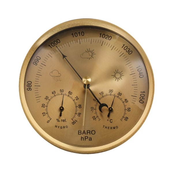 Analog barometer med hygrometertermometer, 3 i 1 väderstation för inomhusbruk