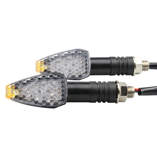 4 st/set Universal Motorcykel Led Blinkers Lång Kort Blinkers Blinkers Bärnsten Färg Tillbehör