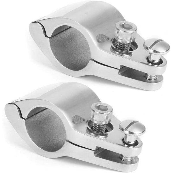Top Jaw Slide, 2 stk. Bimini Top Jaw Slide Stål Hardware Fastgørelses Klemme til Både til Oppustelige Kommercielle Yachter (22 mm)