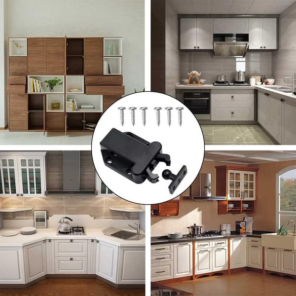 8 stk. Touch Release Catches Latch Push Loose Non-Magnetic Door