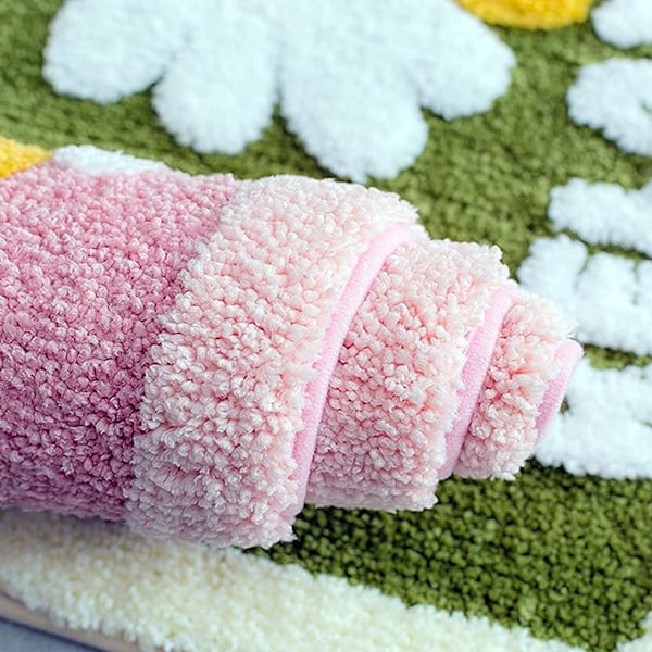 Söpö kylpyhuoneen matot, liukumattomat erittäin pehmeät mikrokuituovet