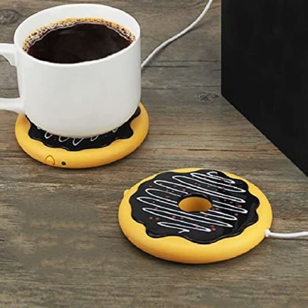 Varme Coasters, Donut-formet USB Kopmåtte til Kaffe og Te Drikkevarer