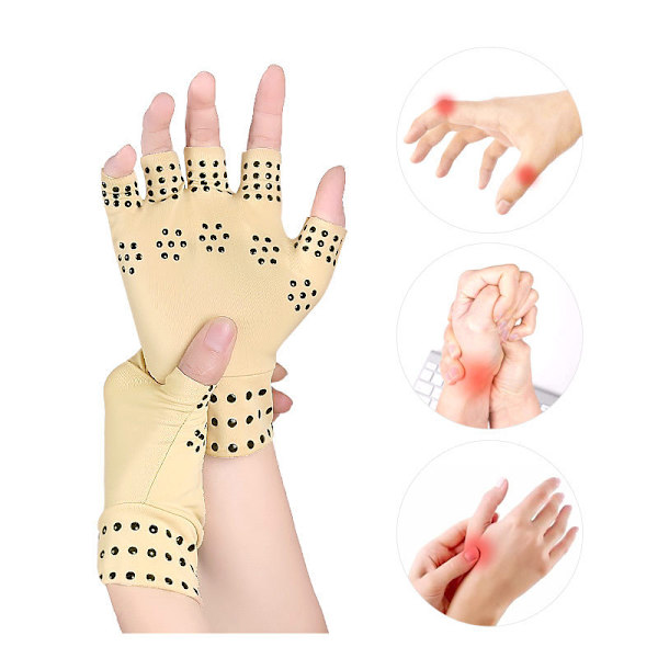 1 par halvfinger sportshandsker computer skrivehandsker Raynauds