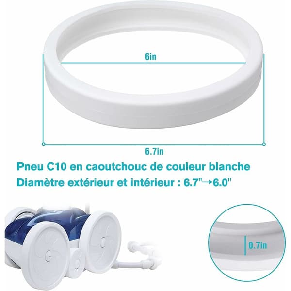 3 stk. Pool Cleaner Udskiftning Blød Gummi til Ro-bot Pool Polaris
