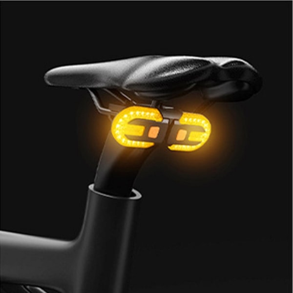 Generisk sykkelbaklys med blinklys, trådløs fjernkontroll C