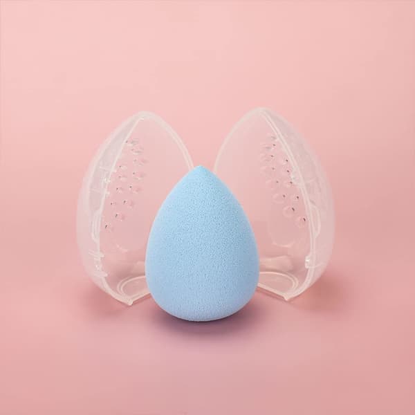 4-PACK Makeup Sponge Beauty Blender Behållare Resväska för Torkning