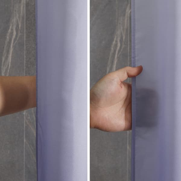 Mildew-proof bruseforhæng vaskbart stof lang vandtæt polyester bruseforhæng gradient lilla 180*180cm