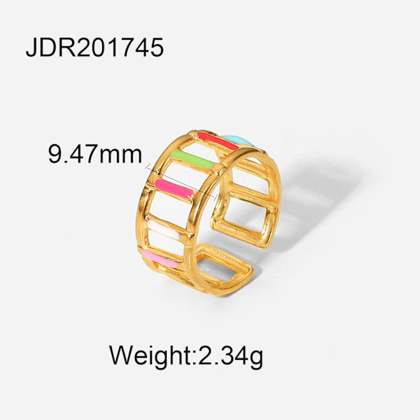 4 kpl   Sormuksia naisille 18K kultaa Minimalistinen Statement Sormus