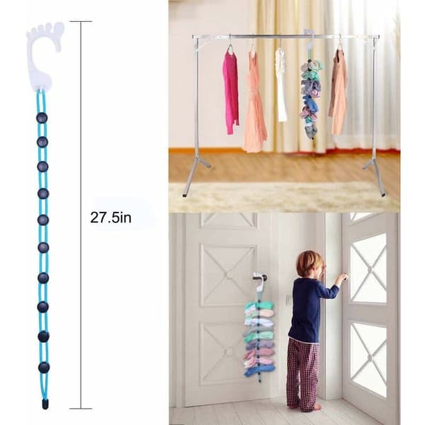 Sock Wash Organizers - Easy Clips and Locks - Blue, 2 st