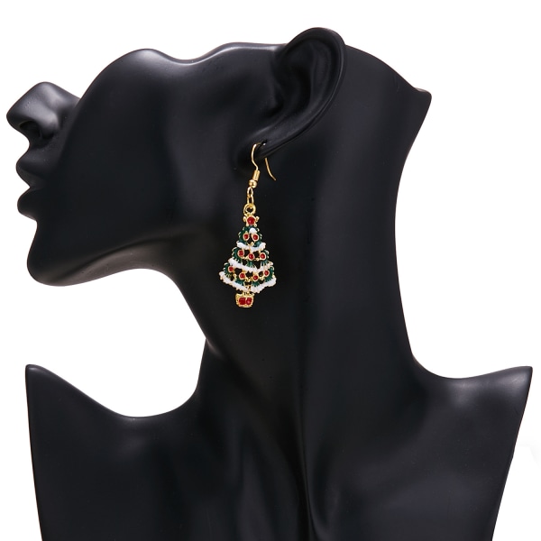 1 par julgransörhängen, semesterörhängen för kvinnor, dingla örhängen söta