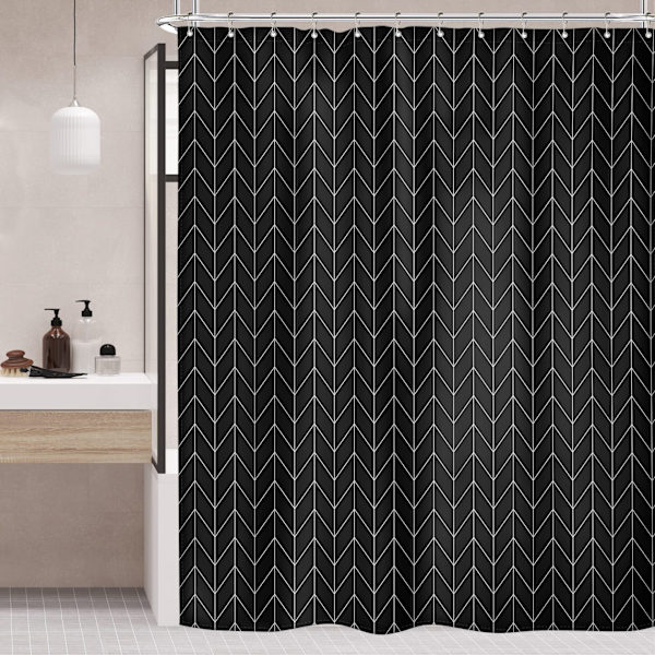 Mögelresistent duschdraperi, 180x180cm, polyester